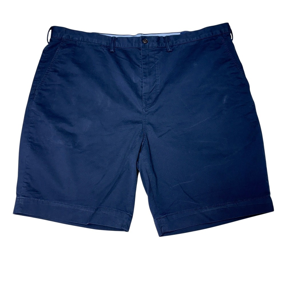 Polo Ralph Lauren Classic Fit 9" Mens Shorts Navy Blue Cotton Stretch Size 42
